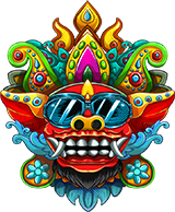Bali Dragon Symbol masky
