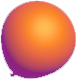 Mega Party Bucks Symbol oranžového balónku