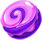 Sugar Bomb DoubleMax Purple Candy Symbol